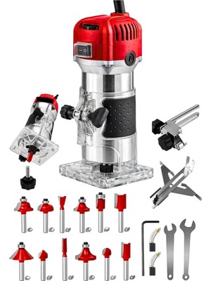 Empressco 5900 Watt Profesyonel Formika Traşlama Freze Makinası ve Uçları 6 mm Pens 2 Yıl Garantili