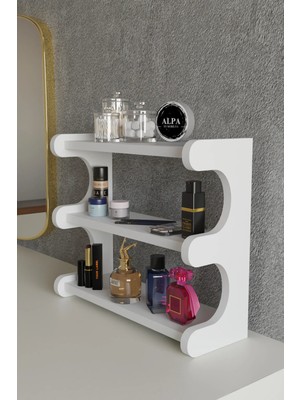 Empressco 3 Katlı Tezgah Üstü Banyo ve Makyaj Organizeri | Çok Amaçlı Kozmetik Düzenleyici Stand, Masaüstü Raf