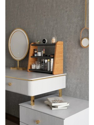 Empressco 3 Katlı Makyaj Organizer Rafı - Masa Üstü, Banyo ve Kozmetik Düzenleyici Stand