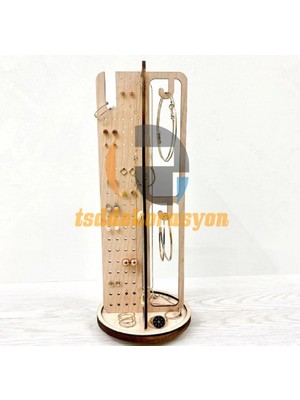 Empressco Tsd Dekorasyon Ahşap Takı/küpe/bilezik/yüzük Düzenleyici