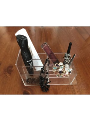 Empressco Makyaj & Takı Düzenleyici 6 Bölmeli Akrilik Organizer ( 2 Adet )