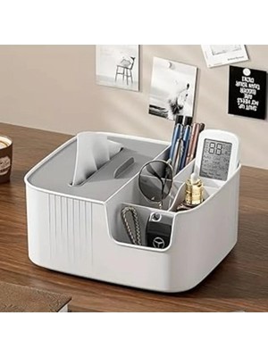 Empressco Makyaj ve Kozmetik Düzenleme Kutusu Organizer Kutusu Banyo Yüz Serumu Masa Düzenleyici Saklama 5+1