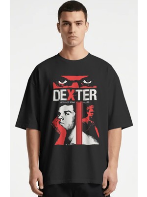 Sevbano Dexter Dizi Baskılı Unisex Oversize Premium Tişört