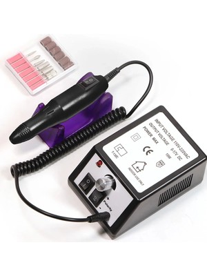 Empressco 2025 Model Elektrikli Tırnak Törpü Makinesi Manikür Nail Drill Freze Makinesi 6 Başlıklı