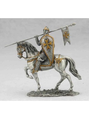Empressco Veronese Serisi- Mitoloji & Tarih-Ortaçağ Atlı Savaşçı-10*7*2,5 Cm.–dekoratif ve Koleksiyonluk Model