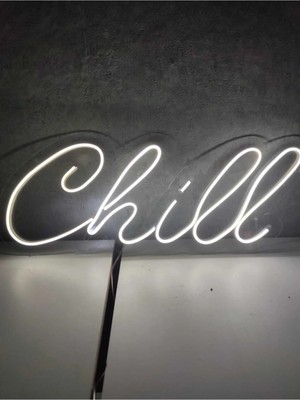 Empressco Chill Neon Tabela Chill Neon Yazı Dekoratif Duvar Dekorasyonu