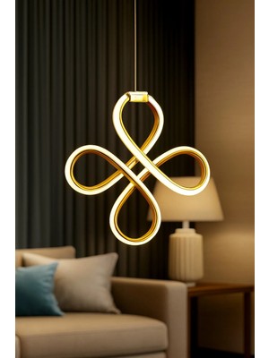 Empressco Yonca Modeli 2025 Collection Salon Mutfak Banyo Yatak Çocuk Odası Modern Gold LED Avize