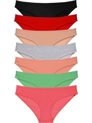 Kuzgun Ticaret 7 Adet Süper Eko Set Likralı Kadın Slip Külot Set 4