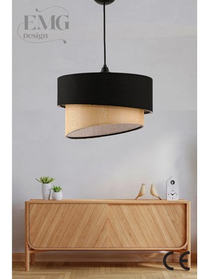 Empressco Modern Kumaş Başlıklı 2 Katlı Yatak Odası Çocuk Odası Salon Mutfak Hol Avize