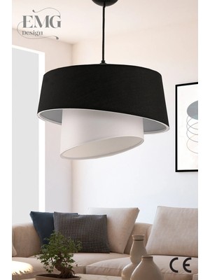Empressco Modern Kumaş Başlıklı 2 Katlı Yatak Odası Çocuk Odası Salon Mutfak Hol Avize