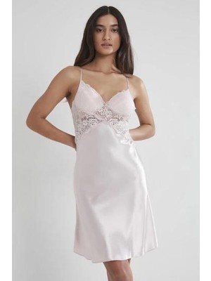 Pierre Cardin 608  Saten Kaplı Bayan  Gecelik