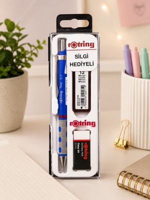 Rotring Tikky Versatil Lacivert 3 Lü Okul Seti Silgi Hediye