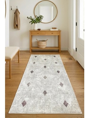 Aymira Home Dijital Baskı Dört Mevsim Kaymaz Taban Yıkanabilir Kesme Koridor Mutfak Oda Yolluk Halı