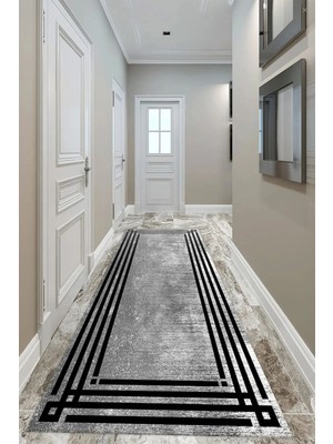 Aymira Home Baskı Dört Mevsim Kaymaz Yıkanabilir Kesme Koridor Mutfak ve Oda Kesme Yolluk Halı