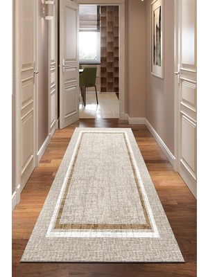 Aymira Home Baskı Dört Mevsim Kaymaz  Yıkanabilir Kesme Koridor Mutfak ve Oda Kesme Yolluk Halı
