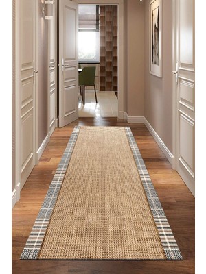 Aymira Home Baskı Dört Mevsim Kaymaz Yıkanabilir Kesme Koridor Mutfak ve Oda Kesme Yolluk Halı