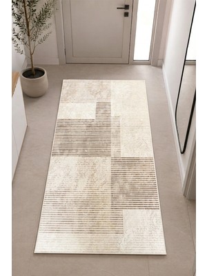 Aymira Home Dijital Baskı Dört Mevsim Kaymaz Taban Yıkanabilir Kesme Koridor Mutfak Oda Yolluk Halı