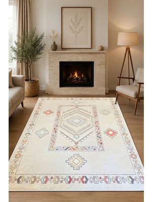 Aymira Home Dijital Baskı Dört Mevsim Kaymaz Taban Yıkanabilir Kesme Koridor Mutfak Oda Yolluk Halı Kilim Desenli
