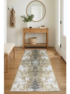 Aymira Home Dijital Baskı Dört Mevsim Kaymaz Taban Yıkanabilir Kesme Koridor Mutfak Oda Yolluk Halı