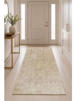 Aymira Home Dijital Baskı Dört Mevsim Kaymaz Taban Yıkanabilir Kesme Koridor Mutfak Oda Yolluk Halı Jüt Desen