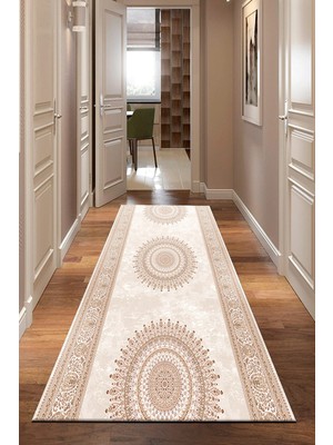 Aymira Home Dijital Baskı Dört Mevsim Kaymaz Taban Yıkanabilir Koridor Mutfak ve Oda Kesme Yolluk Halı