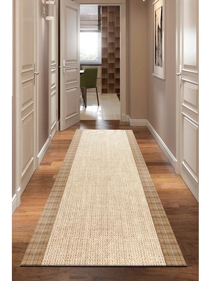 Aymira Home Baskı Dört Mevsim Kaymaz  Yıkanabilir Kesme Koridor Mutfak ve Oda Kesme Yolluk Halı