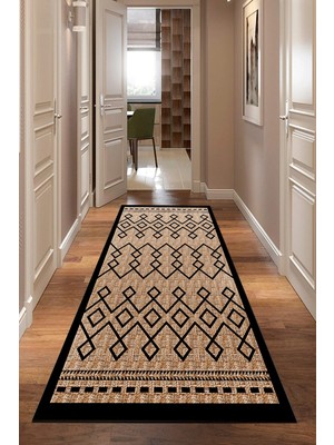 Aymira Home Baskı Dört Mevsim Kaymaz  Yıkanabilir Kesme Koridor Mutfak ve Oda Kesme Yolluk Halı