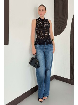 Very Moda Dantel Yelek  | D3047