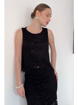 Very Moda Dantel Kolsuz Bluz  | D3011