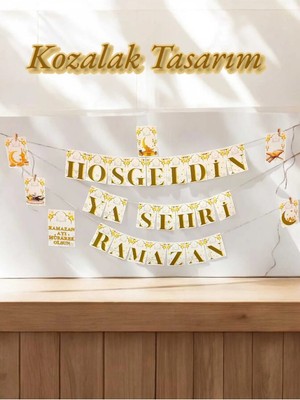 Empressco Hoşgeldin Ya Şehri Ramazan Özel Tasarım Flama Ev ve Mekan Süslemeleri Için