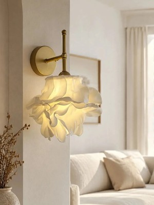 Maison Avf Krem Atelier Eva Tasarım Pilli Duvar Aydınlatması Aplik - Alt Eskitme Gold