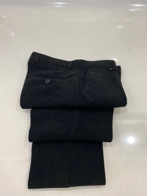 Gambia Outdoor's Erkek Klasik Kesim Siyah Içi Polarlı Büyük Beden Kadife Pantolon Baba