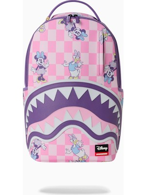 Sprayground Disney Minnie ve Daisy Ekose Unisex Sırt Çantası