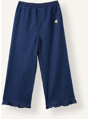 DeFacto Fırfırlı Wide Leg Pantolon Kız Bebek  (26 Wn)