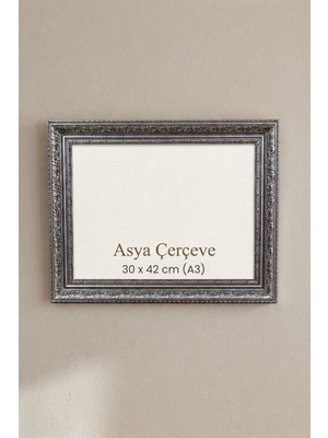 Asya Çerçeve 30 x 42 cm (A3 Ebat) Saltanat Serisi Camlı Oda Mutfak Salon Koridor Poster Puzzle Forma ve Resim Çerçevesi