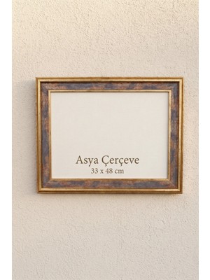 Asya Çerçeve 33 x 48 cm Selçuklu Saray Serisi Camlı Oda Mutfak Salon Koridor Poster Puzzle Forma ve Resim Çerçevesi