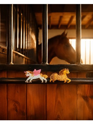 Nolana Hayvan Figürlü Kemik Asetat Yüksek Kalite Toka - Pony