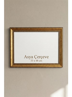 Asya Çerçeve 33 x 48 cm Hürrem Sultan Serisi Camlı Oda Mutfak Salon Koridor Poster Puzzle Forma ve Resim Çerçevesi