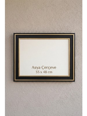Asya Çerçeve 33 x 48 cm Selçuklu Saray Serisi Camlı Oda Mutfak Salon Koridor Poster Puzzle Forma ve Resim Çerçevesi