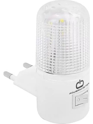 TeknoKapsül Powermaster QL-102 Ledli Anahtarlı Gece Lambası (0.5 Watt Saatte)