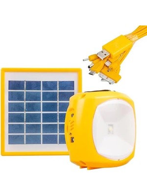 TeknoKapsül Powermaster Şarjlı Solar Aydınlatma Seti Tek Panelli
