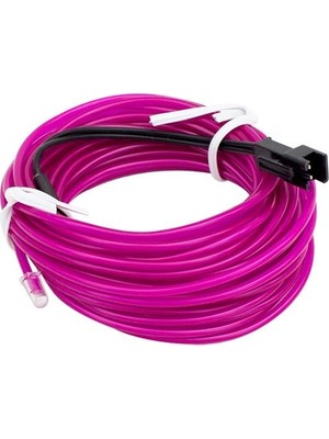 TeknoKapsül 5 Metre 5 Volt USB Adaptörlü Neon Mor Ip Aydınlatma PM-6082
