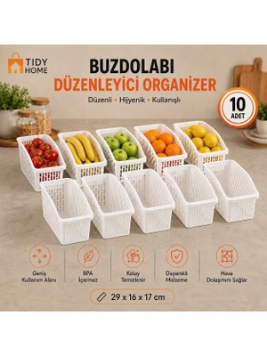 Tidy Home 10 Adet Buzdolabı Içi Düzenleyici Organizer Sepet