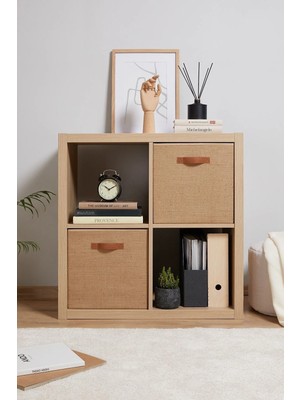 Empressco 2 Adet Jüt Dolap Içi Çamaşır Oyuncak Düzenleyici Katlanır Saklama Kutusu Organizer 33X30X33