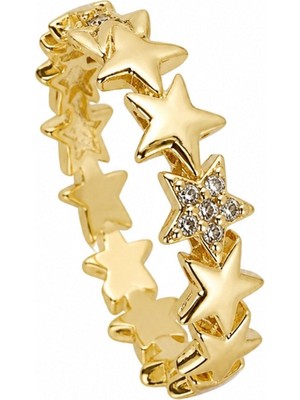 Nes Design 14K Özel Seri Yıldız Yüzük — Size 7 / 17 mm