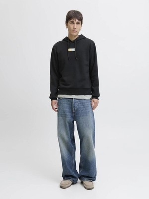 Jack & Jones Jjpan Siyah Erkek Sweatshirt 12278618