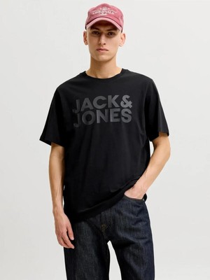 Jack & Jones Jjecorp Logo Tee S Siyah - Siyah Erkek T-Shirt 12151955