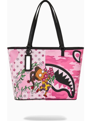 Sprayground Susie Rugrats Flowers Suya Dayanıklı Tote Omuz Çantası