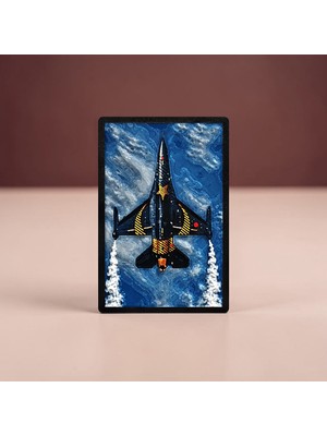 Saes Labs Solotürk F16 Uçak 3D Magnet 6×9 cm