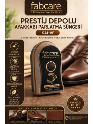 Fabcare Prestij Depolu Ayakkabı Parlatma Süngeri Kahve